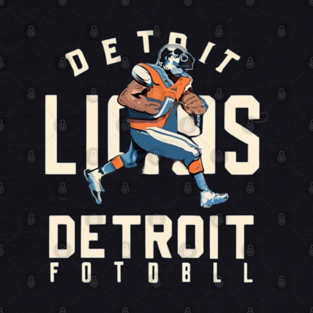 Detroit lions football vector design by Nasromaystro